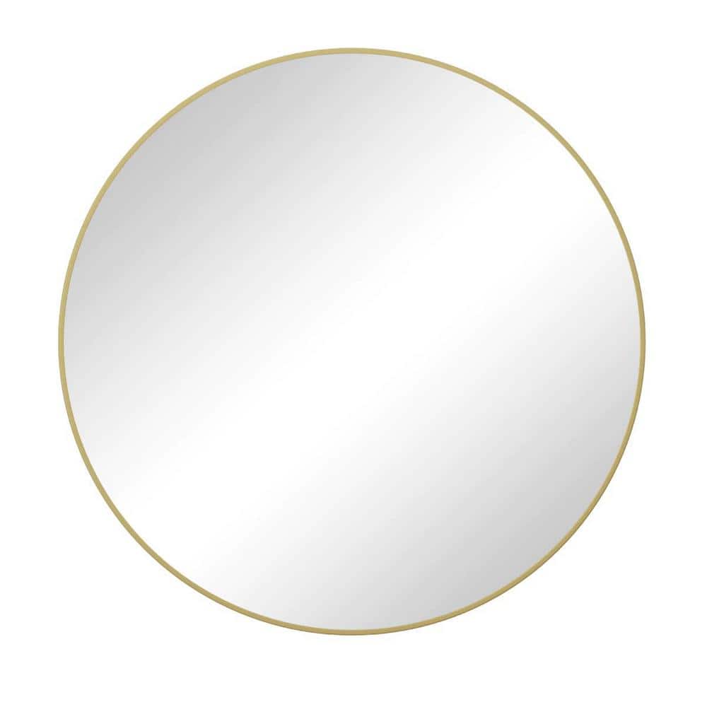 42 in. W x 42 in. H Round Metal Framed Wall Mount Modern Decor Bathroom Van