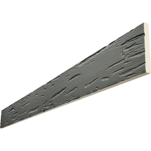 Ekena Millwork Endurathane 1 in. H x 12 in. W x 10 ft. L Pecky Cypress Toffee Faux Wood Beam Plank
