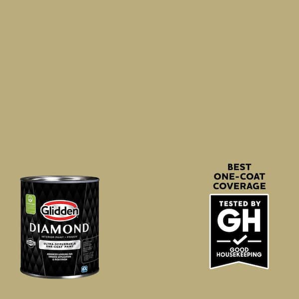 Glidden Diamond 1 qt. Nettle PPG1111-4 Satin Interior Paint with Primer