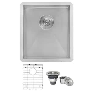 Nesta 16 Gauge Stainless Steel 16 in. Undermount Bar Sink