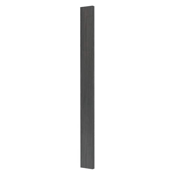 Cambridge Carbon Marine Slab Style Kitchen Cabinet Filler (3 in W x 0.75 in D x 34.5 in H)