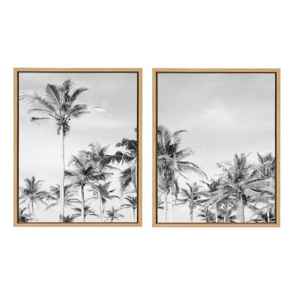 Kate and Laurel Sylvie Coastal Framed Canvas Wall Art 24 in. x 18 in ...