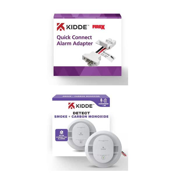 Quick Connect Wiring Adapter 21032239 and Hardwired Smoke/CO Detector 21031529 Combo