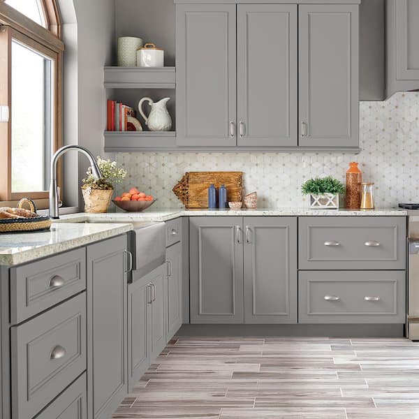 1 gal. #MS-81 Crater Gray Satin Enamel Interior/Exterior Cabinet, Door & Trim Paint