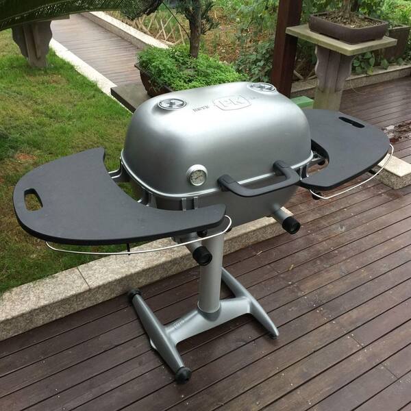 PK Grills PK360 Cast Aluminum Charcoal Grill and Smoker in Gray Silver PK360 STB The Home Depot