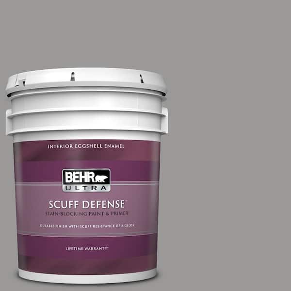 BEHR ULTRA 5 gal. Home Decorators Collection #HDC-NT-10A Dolphin Gray Extra Durable Eggshell Enamel Interior Paint & Primer