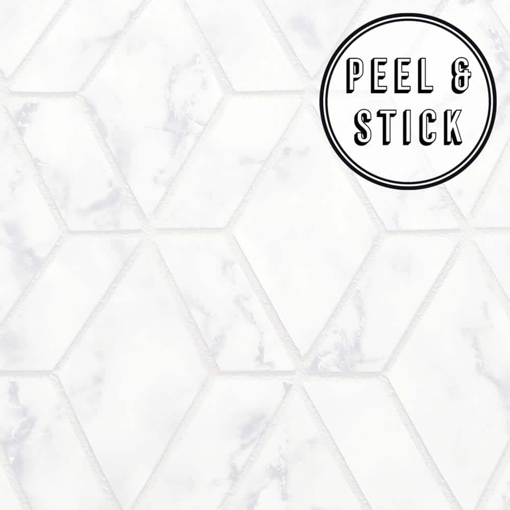 Transform Marble Geo Peel and Stick Wallpaper