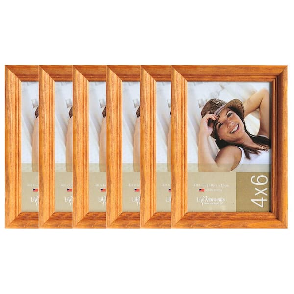 Pinnacle 6-Opening 4 in. x 6 in. Picture Frame