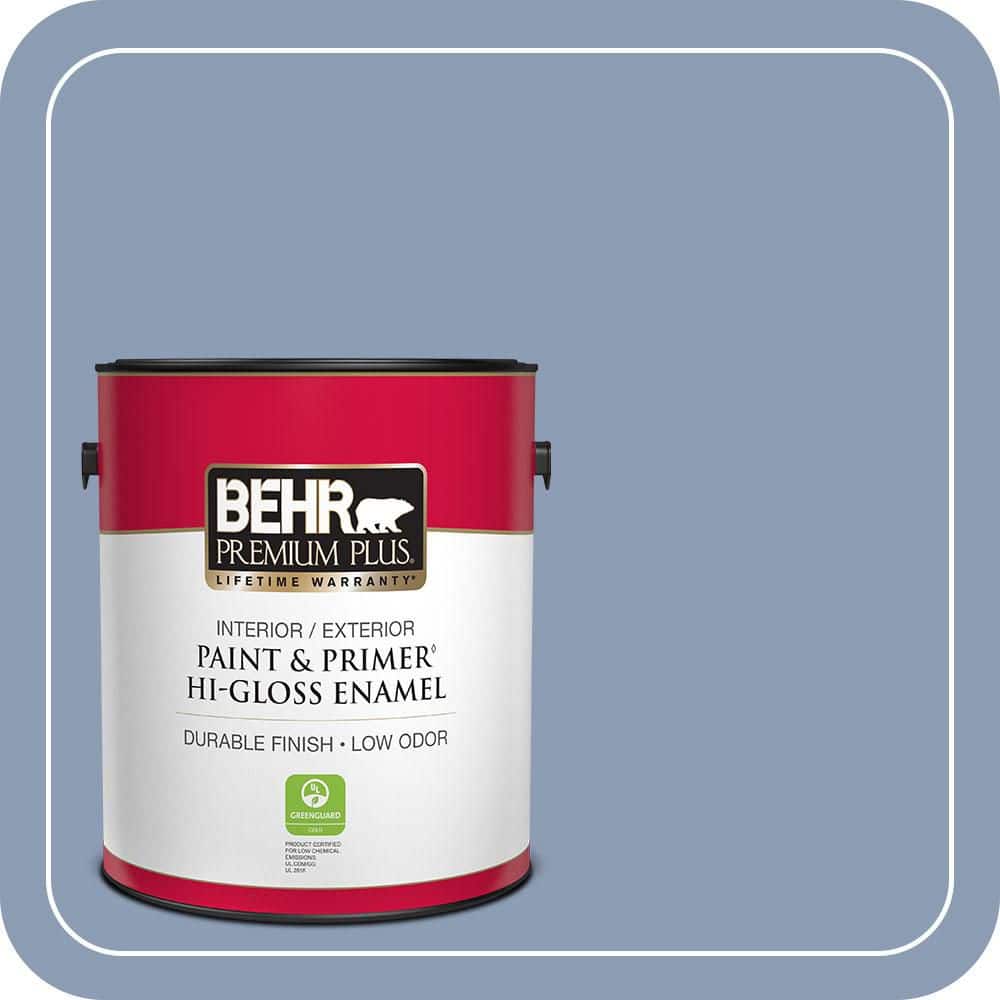 1 gal. #PMD-72 Periwinkle Dusk Hi-Gloss Enamel Interior/Exterior Paint & Primer price history on PriceWatchPro