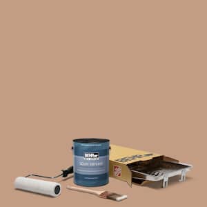 1 gal. #S210-4 Canyon Dusk Extra Durable Satin Enamel Interior Paint and 5-Piece Wooster Set All-in-One Project Kit
