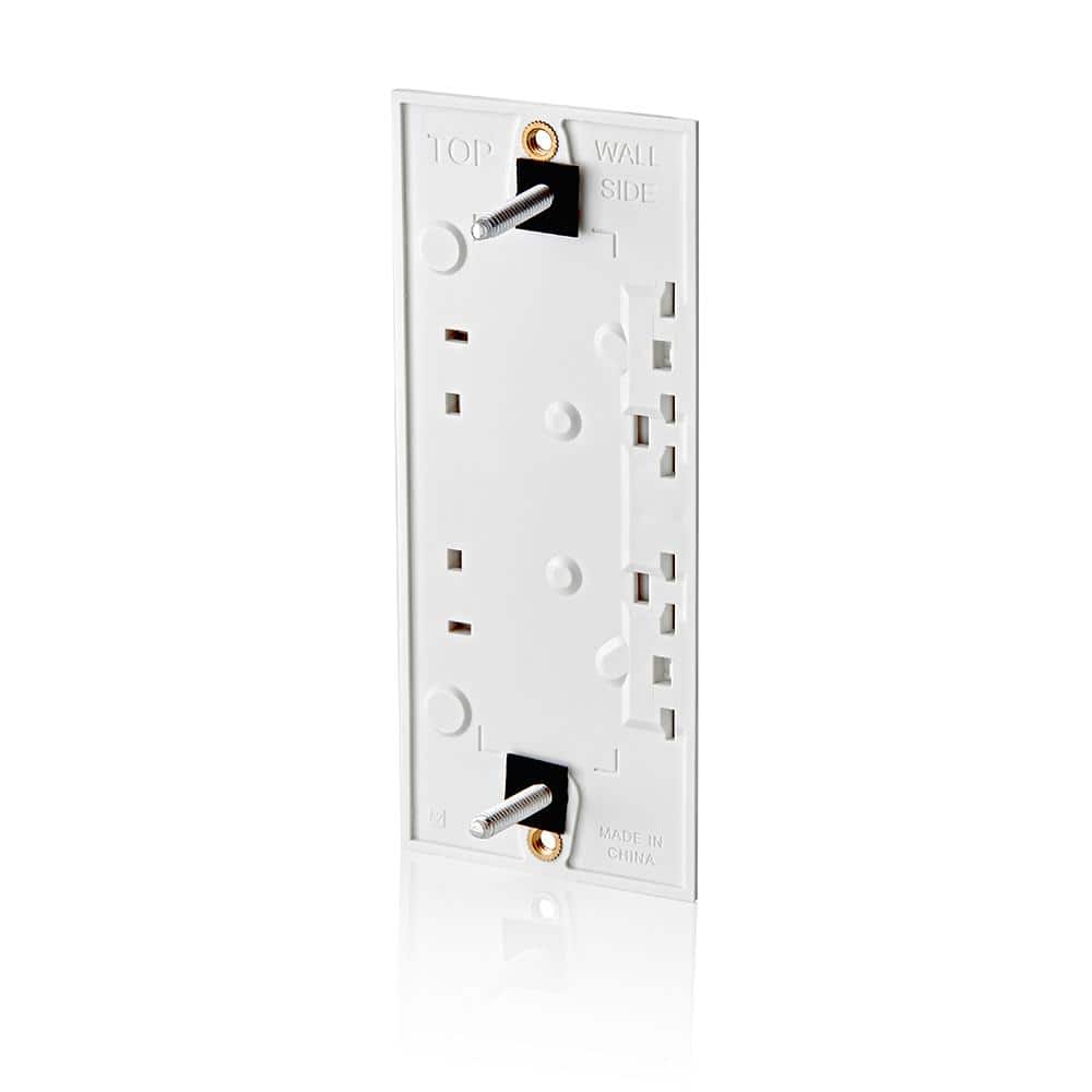 White Wireless Smart Rocker Switch with WiFi and Voice Control