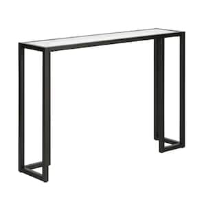 Oscar 42 in. Blackened Bronze Rectangle Glass Console Table