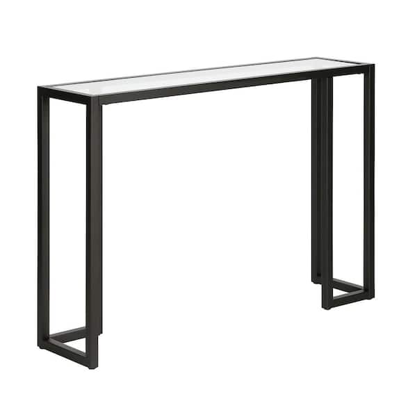 Meyer&Cross Oscar 42 in. Blackened Bronze Rectangle Glass Console Table