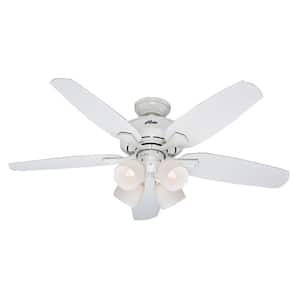Channing 52 in. Indoor White Ceiling Fan with Light Kit