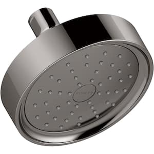 Purist 1-Spray Patterns 5.5 in. Wall Mount Fixed Shower Head in Vibrant Titanium