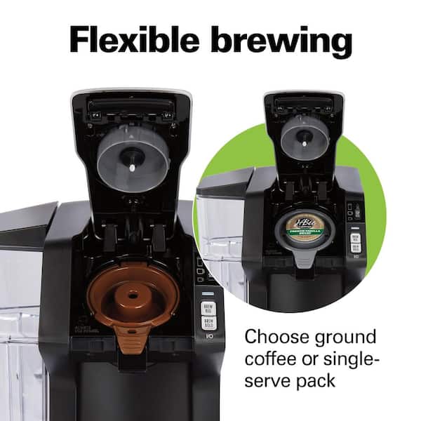 The FlexBrew™ coffee maker from Hamilton Beach, From fresh grounds to  K-Cup®* pods, from single-serve to carafe, there's a brew to make every  coffee lover happy. Learn more at