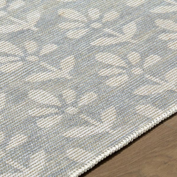 Nabela Noor Home Maya Global Sky Blue 7 ft. x 10 ft. Machine Woven Area Rug