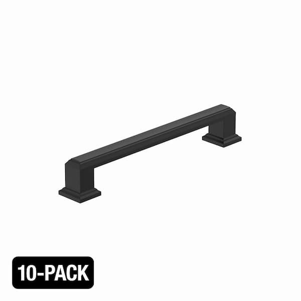 10-Pack Carrington 5-1/16 in. (128 mm) Center-to-Center Classic Matte Black Arch Cabinet Drawer Pulls