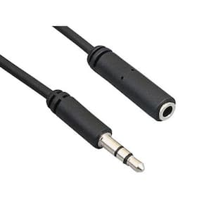 Stereo Extension Audio Cable 3.5mm Male to Male Aux Cable 3ft L-Shaped Cord for Speaker Headphone Stereo Devices