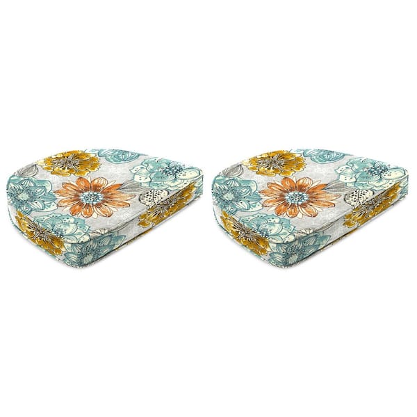 Jordan Manufacturing 17 in. W x 18.5 in. D x 4 in. T Outdoor Seat Cushion (2-Pack)