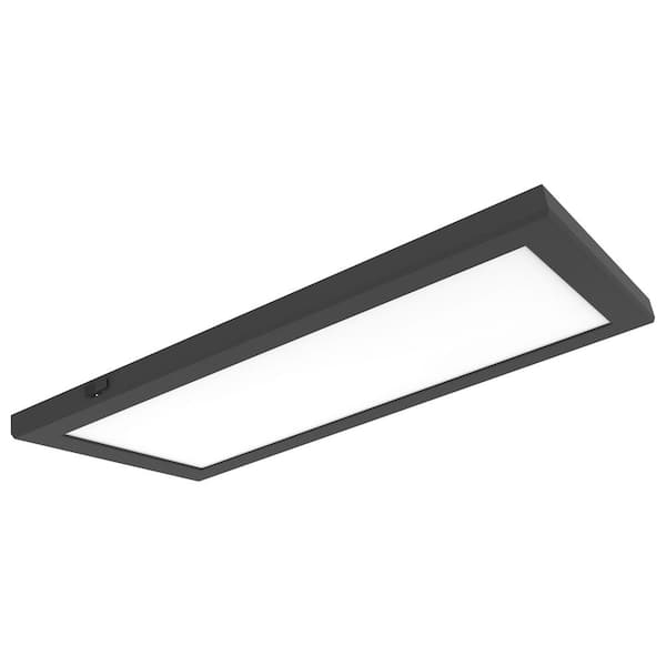 Blink Pro Plus 11.83 in. 47-Watt Black Color Selectable Integrated LED Flush Mount Surface Light 3450-3800 lumens