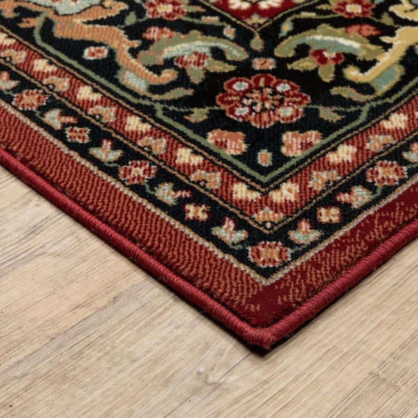 Westfield Home Montclaire Genevieve Red Area Rug - 5'3 x 7'2