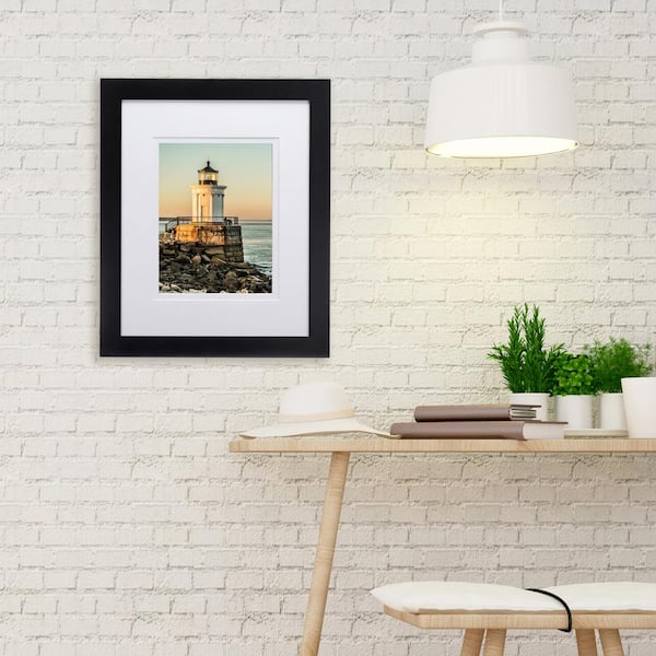 11 in. x 14 in./16 in. x 20 in. 4-Pieces Manhattan Black Picture Frame