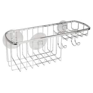 Suction Combo Shower Basket in Chrome