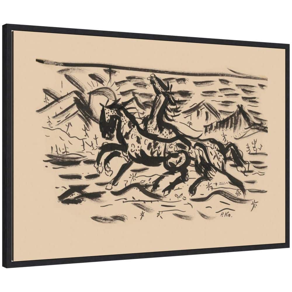 "Sylvie ""Galloping horses"" by Nostalgia Prints Horse Framed Canvas Art Print 23 in. x 33 in." price history on PriceWatchPro