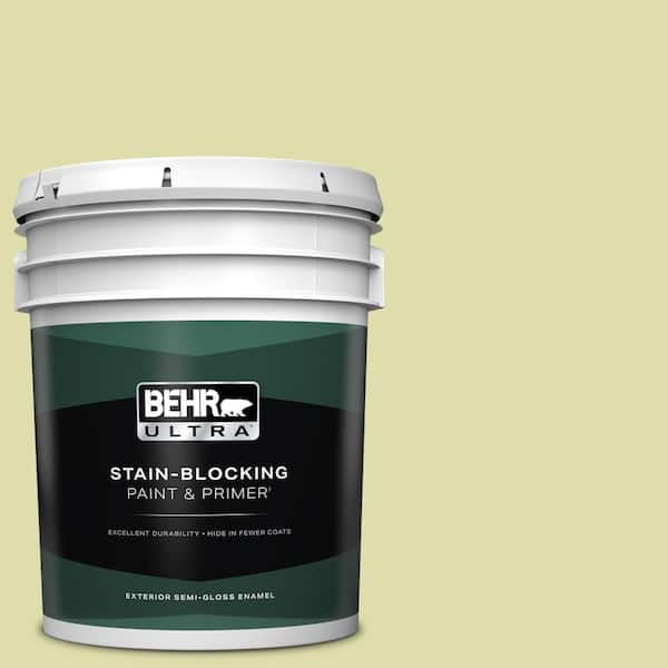 BEHR ULTRA 5 gal. #P360-3 Tonic Semi-Gloss Enamel Exterior Paint & Primer