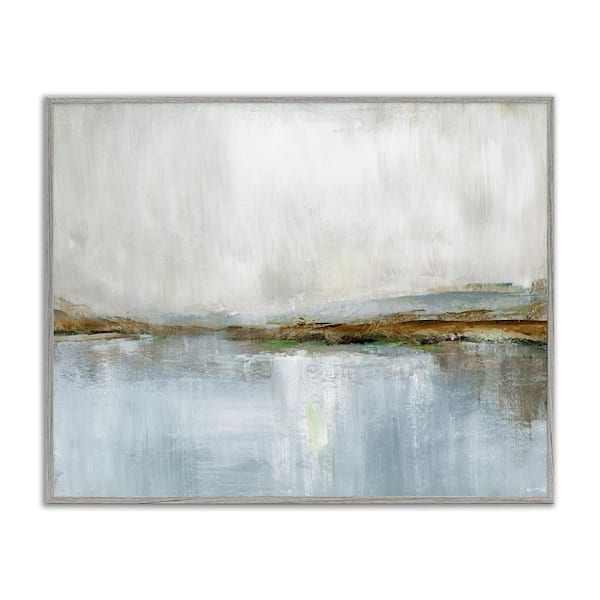 Cloudy Abstract Landscape Scene by Nan Gray Framed Giclee Art Print Abstract 24 in. x 30 in.