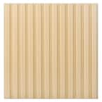 Slat Fluted Design 0.04 in. x 19.7 in. x 19.7 in. Oak Square Edge Decorative 3D Wall Paneling (12-Pack)