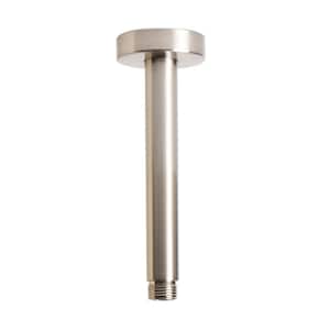 6 in. Wall Mount Shower Arm in Brushed Nickel