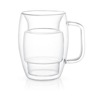 Cadus 16 oz. Double Wall Coffee Glasses (Set of 4)