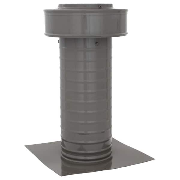 null 5 in. Dia Keepa Vent an Aluminum Static Roof Vent for Flat Roofs in Weatherwood
