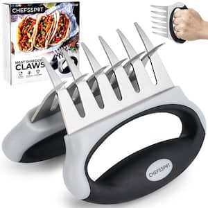Stainless Steel Meat Shredder Claws with Ultra-Sharp Blades for Shredding Meat, Lift, Handle, and Cut