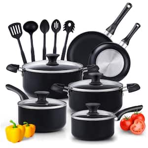 Cook N Home Multicolor 10 Piece Nonstick Cookware Set Stay Cool Handle