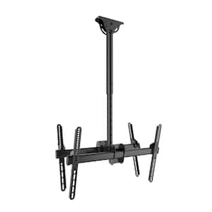 Large Double-Sided Tilt Ceiling Mount TVs 37-80in. to 99lbs. each Dual Back-to-back Easy to install TV Ceiling Mounts