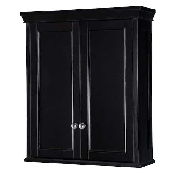 Bathroom Wall Cabinets Home Decorators Collection Haven 23 1/2 in. W Bathroom Storage Wall Cabinet  in Espresso-TREW2428 - The Home Depot