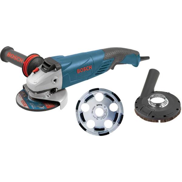 Bosch 9.5 Amp Corded 5 in. Surface Concrete Grinder Kit with Concrete Surfacing Attachment