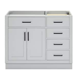 Hepburn 42 in. W x 21.5 in. D x 34.5 in. H Bath Vanity Cabinet without Top in Grey