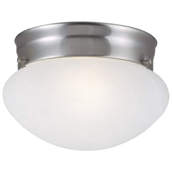 Design House Millbridge 2-Light Satin Nickel Ceiling Semi Flush Mount Light