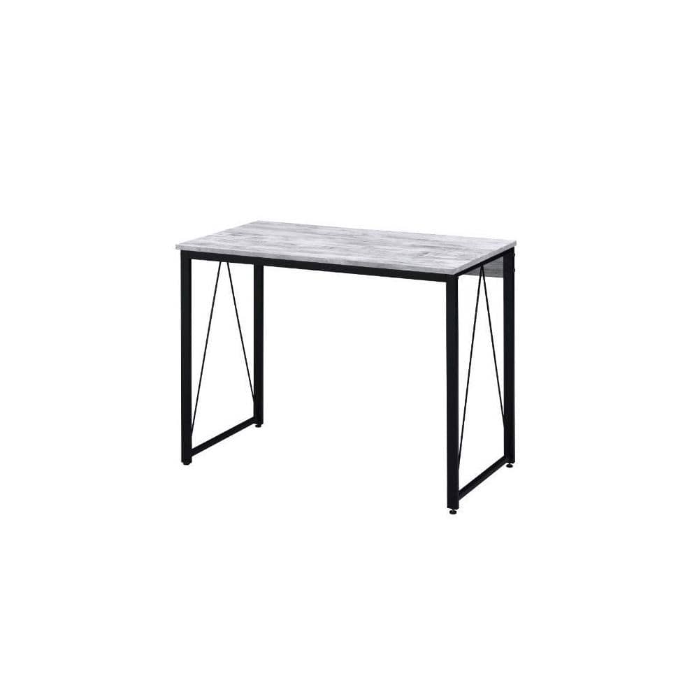 maocao hoom 35 in. W Retangular White Wood Writing Desk Computer Desk MZHACME-92604