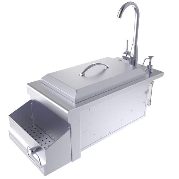 Bar Sink Tail Ice Chest Station, Outdoor Bar Sink