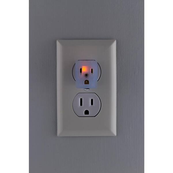 GE Single Grounded Outlet Adapter With Power Indicator Light Clear 50993 for sale online 