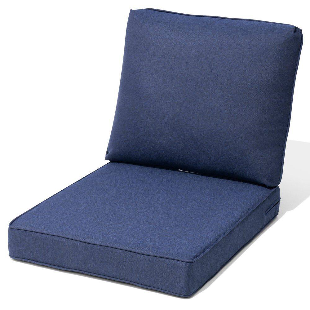 27.6 in. W x 24.4 in. D x 21.7 in. H Cushionguard Deep Seating Outdoor Lounge Chair Cushion in Blue price history on PriceWatchPro