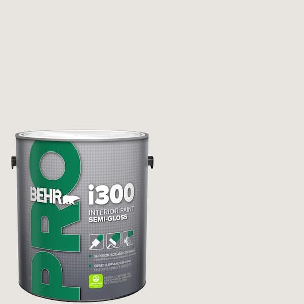 BEHR PRO 1 gal. #PR-W08 Ambience White Semi-Gloss Interior Paint