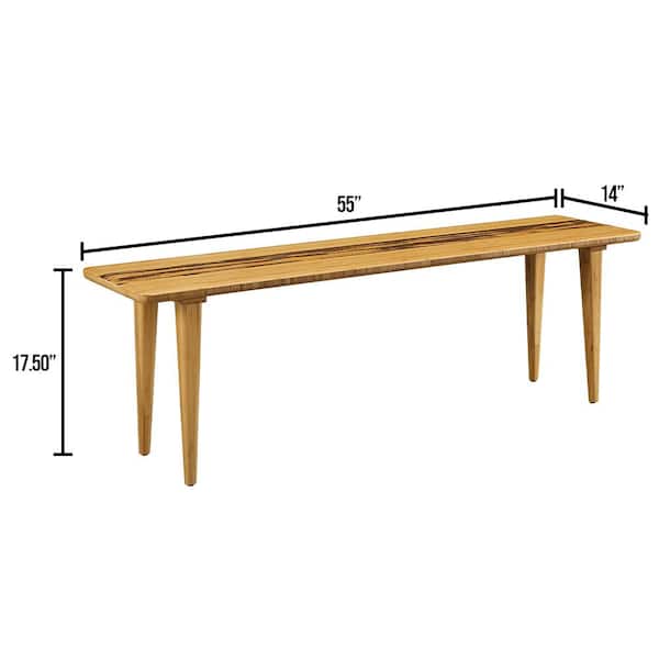 Greenington Azara Bench, Caramelized Greenington Azara Bench, Caramelized