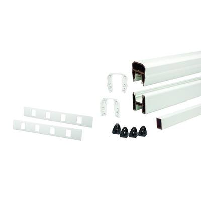 91.5 in. x 36 in. Rail Kit in Transcend Classic White with Classic White Composite Balusters-Horizontal