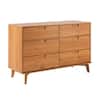 Walker Edison Sloane Mid-Century 6-Drawer Wood Dresser